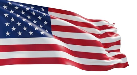 Fototapeta premium Waving american flag honoring heroes on memorial day patriotic symbolism