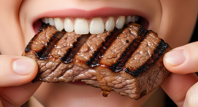 Grill Marks and Drooling Jaws: An Epic Steak Moment