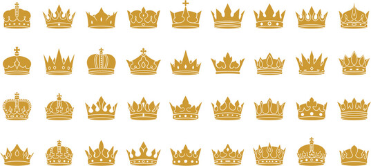 set of golden crown © Koko