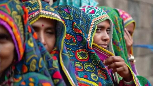 Gujarati Women Giving Main Character Energy In Every Cultural Frame Ever