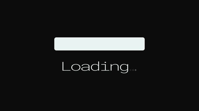 Minimal Progress Bar Loading Animation Clean UI Loop