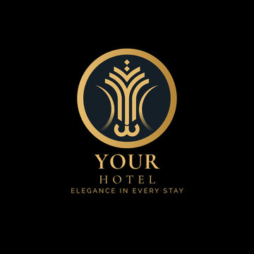 Creative Hotel Logo Illustration for Travel and Hospitality Brand