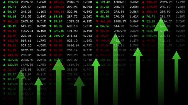 Stock exchange - finance background loop