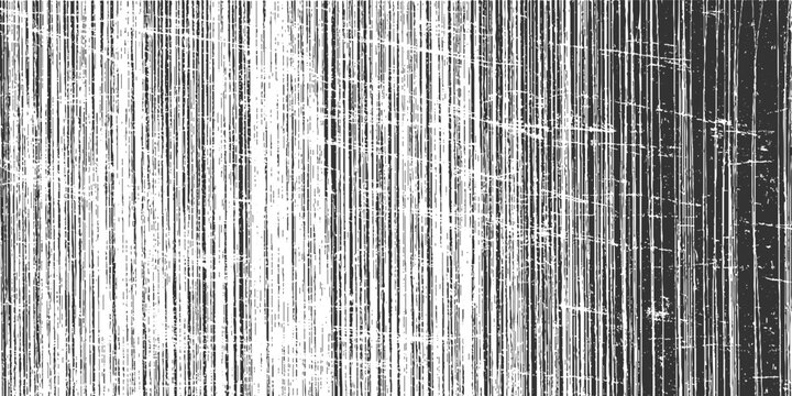 Vertical black and white distressed grunge texture with fine scratches and vertical lines abstract background