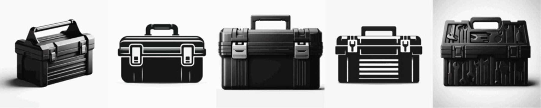 Vector silhouette of Toolbox
