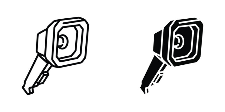 Two different types of keys with distinct bow designs and key bit shapes