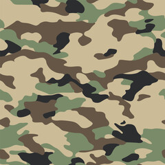 Fototapeta premium Abstract desert classic clothing style masking camo repeat print.