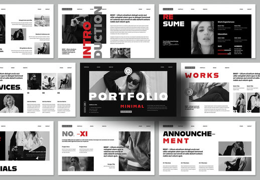 Minimal Portfolio Presentation Template