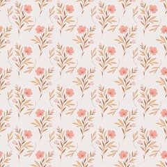 Fototapeta premium seamless floral pattern