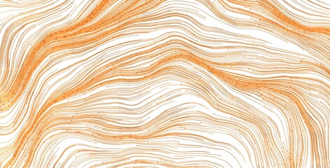 Fototapeta premium Abstract orange flowing lines background, perfect for designs and creative projects. Unique and visually appea