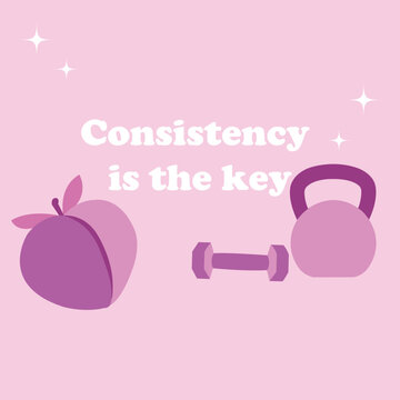 Consistency is the ket, peach perfect, lifestyle.ai
