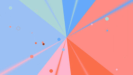 Distraction Free Wallpaper - Azure Coral colors with Angular background © Diana