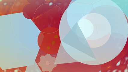 Distraction Free Wallpaper - Pastelbarbados colors with Interference Waves background © Diana