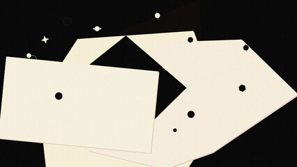 Distraction Free Wallpaper - Black And White colors with Papercut background © Diana