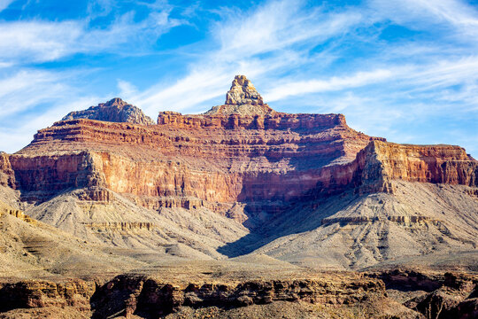 Zoroaster Temple Butte in Grand Canyon National Park Arizona