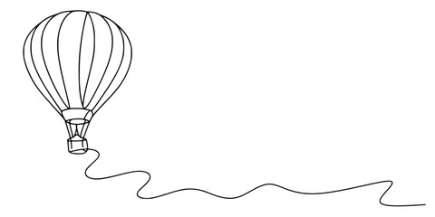 One line of hot air balloon © Sa_e