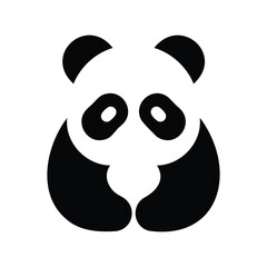 Fototapeta premium Simple Cartoon Panda Vector with Clean Lines