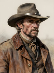 Fototapeta premium Weathered Frontier Scout