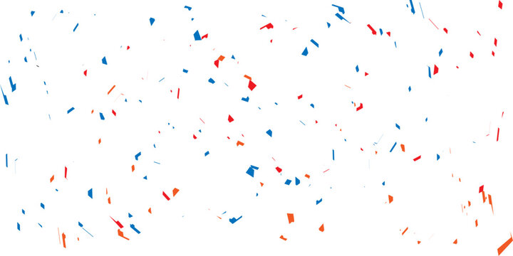 colorful confetti background with vibrant blue and red pieces scattered across a white surface  perfect for celebrations, parties,  and playfulness, making it ideal for use in various creative project