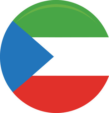 kuwait glossy round flag button icon illustration