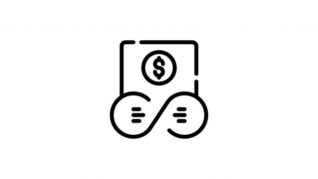 Dollar symbol and exchange rate icon for financial concepts. Suitable for finance websites, articles, presentations, and educational materials on economics.
