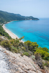 Obraz premium Panorama of Lefkada Coastline, Ionian Islands, Greece