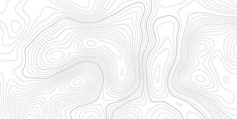 Abstract pattern with lines seamless pattern and topography. Vector contour topographic map background. Topography and geography map grid abstract backdrop.  Topo contour map on white background, © NAZMA