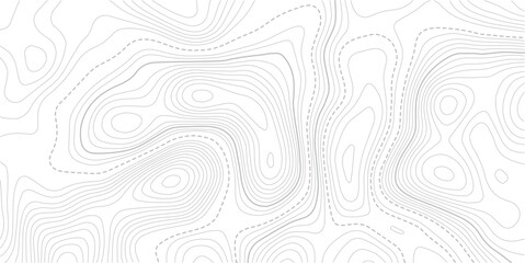 Abstract pattern with lines seamless pattern and topography. Vector contour topographic map background. Topography and geography map grid abstract backdrop.  Topo contour map on white background, © NAZMA
