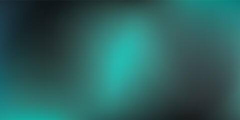 Obraz premium Abstract Teal and Black Gradient Background with Soft Light.