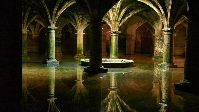 ancient portuguese cistern in El Jadida, Morocco 069