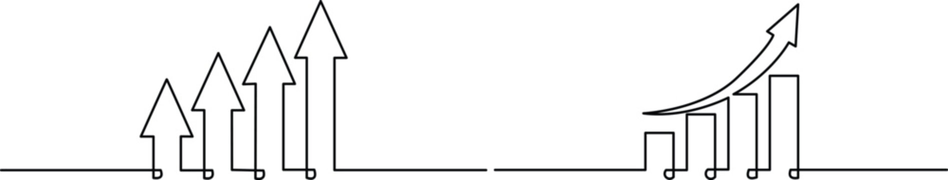 Comparison of incremental growth versus exponential growth trends over time Vector