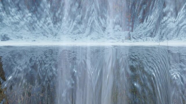 Flowing Water Texture Background with Liquid Motion and Abstract Splash Effect