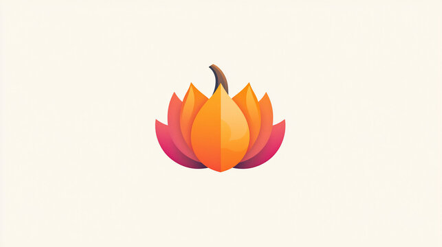 Abstract lotus flower graphic