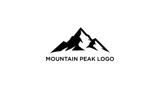Mountain Peak Logo Design Elements.