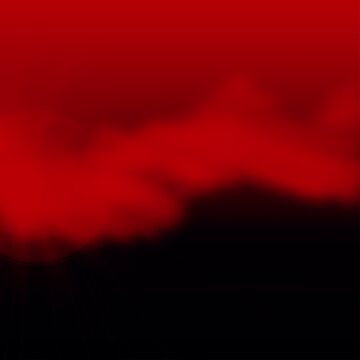White and black smoke watercolor background with red filter