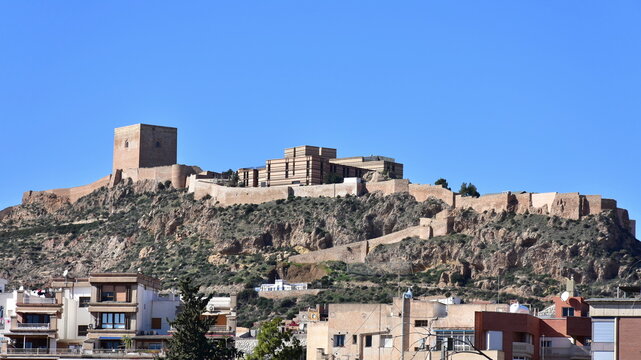 castle Lorca in town of the same name near town Murcia,Spain,