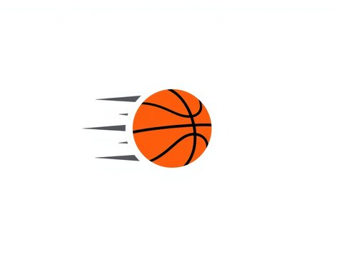 A vibrant orange soccer ball with black pentagon and hexagon patterns isolated on white background
