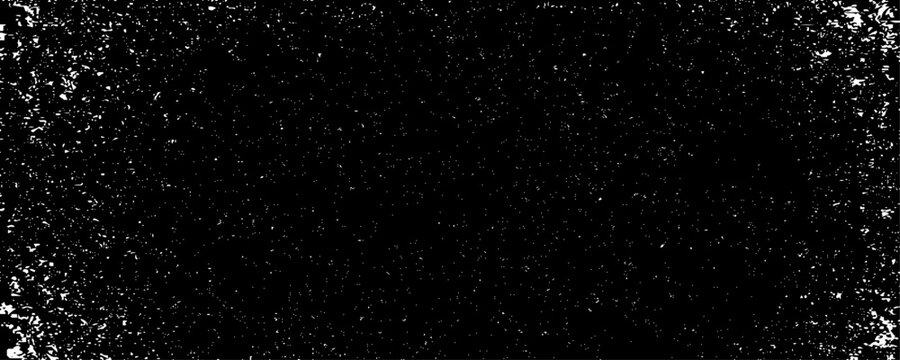 Minimalist abstract texture of scattered black specks and dust particles on a clean background.