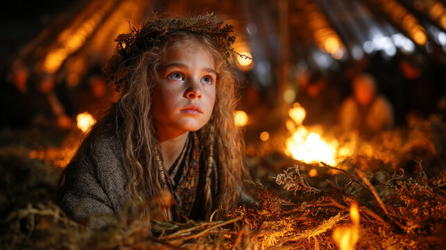Matariki Day, traditional elements for Matariki Day, with a mystical and cultural feel