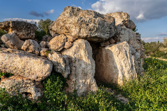 Talaiot of Es Baulenes, 950 to 800 BC, Talayotic culture - First Iron Age, Porreres, Mallorca, Balearic Islands, Spain