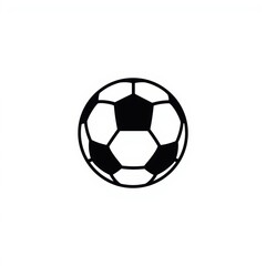 Naklejka premium Classic black and white traditional soccer ball design isolated on white background
