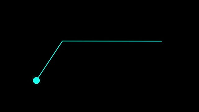 Simple HUD elements rectangle frame lines callout animation for text on black 4K video Animate a white callout for text. Motion graphics of digital HUD concept.