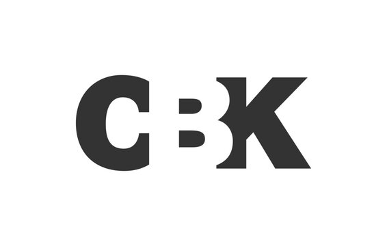 CBK logo design. Initial letter C B K bold font style for tech startups, consulting, corporate branding. Creative company name, headlines typography identity, trendy logotype.