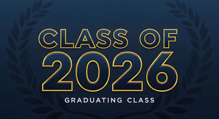 Fototapeta premium Graduating class of 2026 senior year celebration