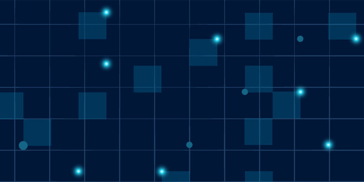 HUD grid tech interface. Electronic blue digital grid HUD interface background