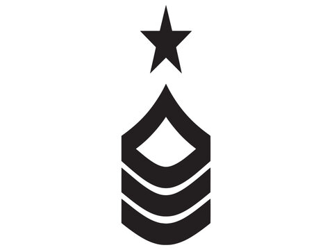 Us army sergeant chevron insignia with star
