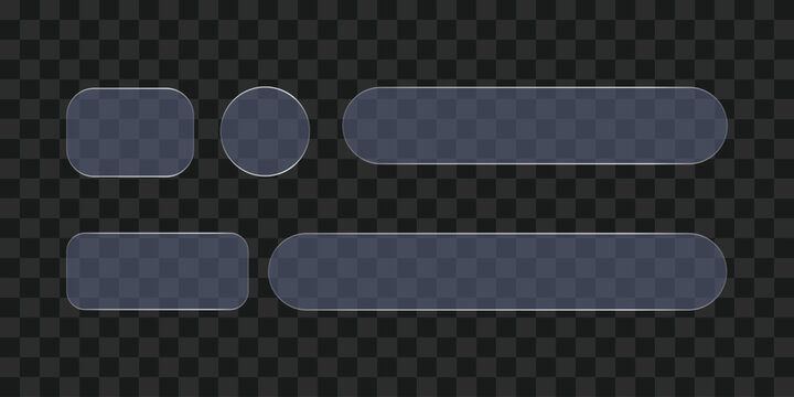 Gray rectangular and oval text boxes on a transparent background box rectangle label button interface.  Resizable and Editable. EPS, 10.