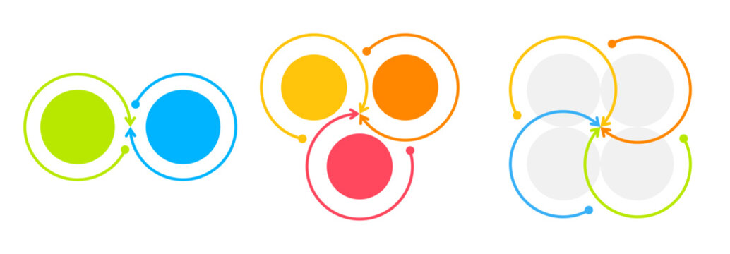 Colorful Circular Arrow Diagram for Process Visualization
