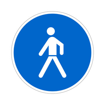 pedestrian crossing sign