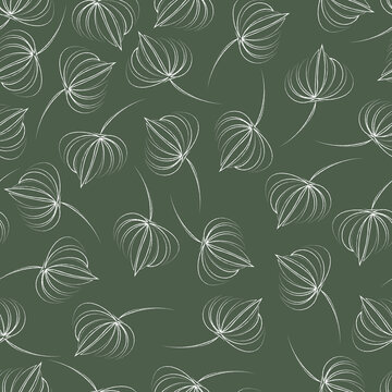 Trame di sottobosco seamless pattern design